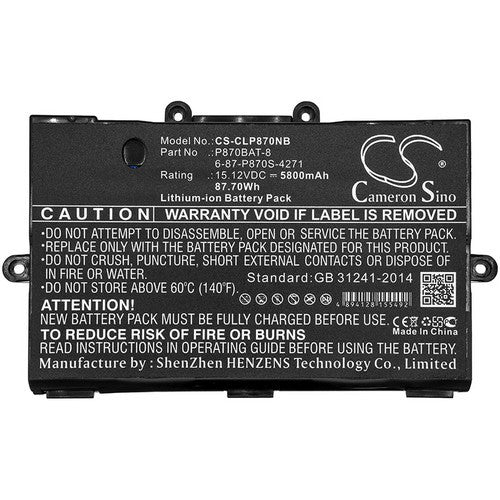 Clevo P775DM3 Battery