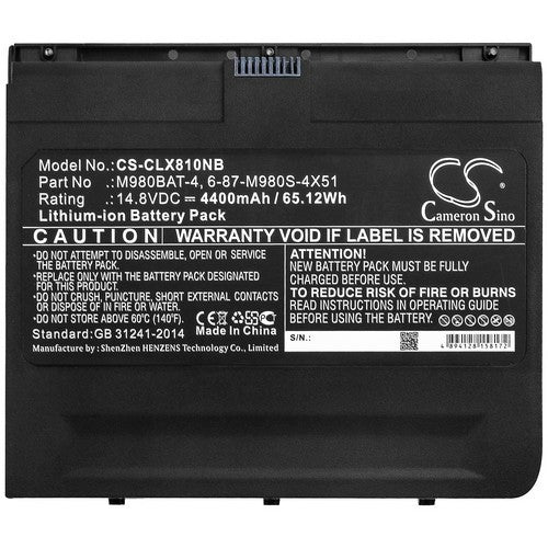 Clevo X8100 Battery