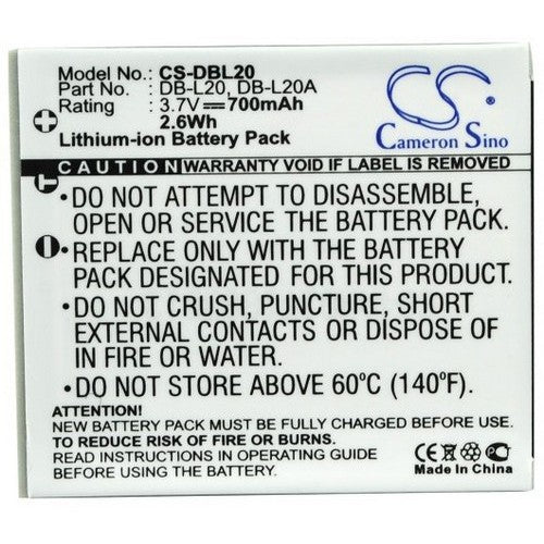 Sanyo Xacti VPC-CA9BK Battery