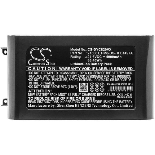 CS-DYC820VX Battery