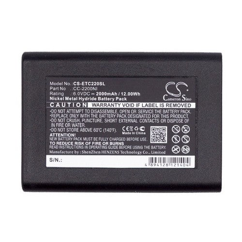 Eartec CC-2200NI Battery