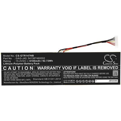 Gigabyte Aero 14-P64WV6 Battery