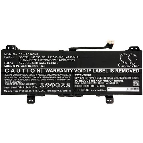 HP HSTNN-DB7X Battery