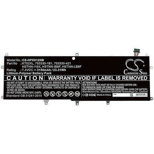 HP KT02XL Battery