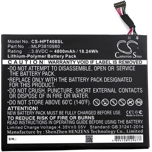 HP Pro Tablet 408 G1 Battery