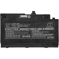 HP ZBook 17 G4-Y3J82AV Battery