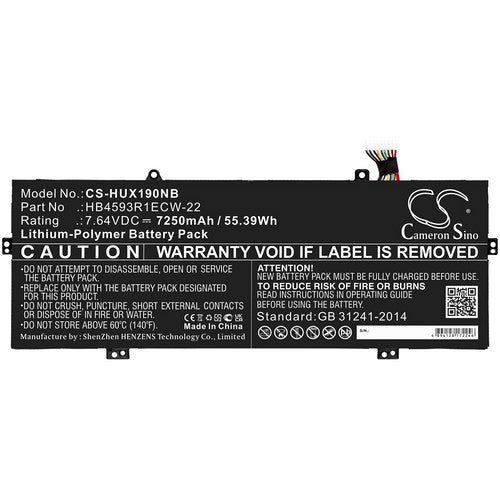 Huawei MateBook X Pro 2020 Battery
