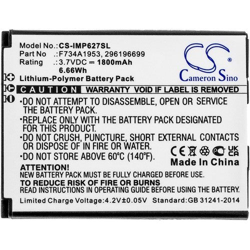 Ingenico IMP627-USBLU01A Battery