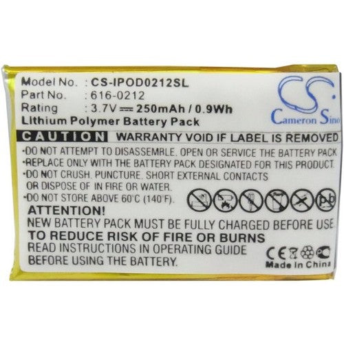 Apple iPOD Shuffle MB523LL/A Battery