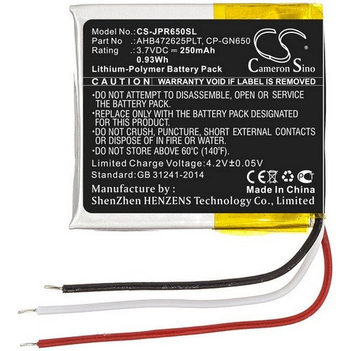 Jabra AHB472625PLT Battery