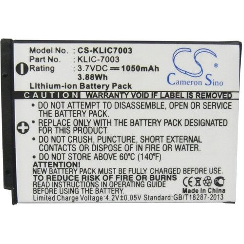 Kodak KLIC-7003 Battery