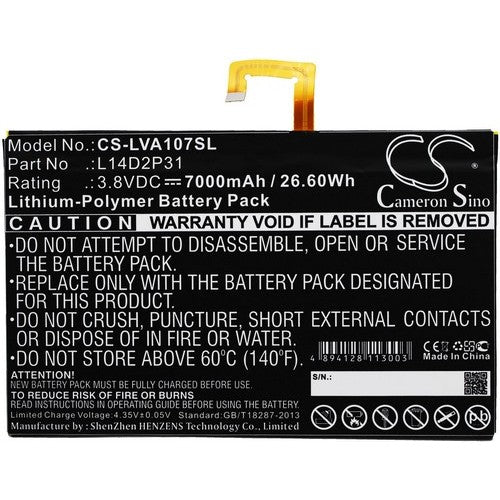 Lenovo Tab 2 A10-70F Battery