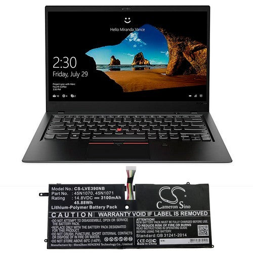 Lenovo ThinkPad X1 Carbon 3460-25U Battery