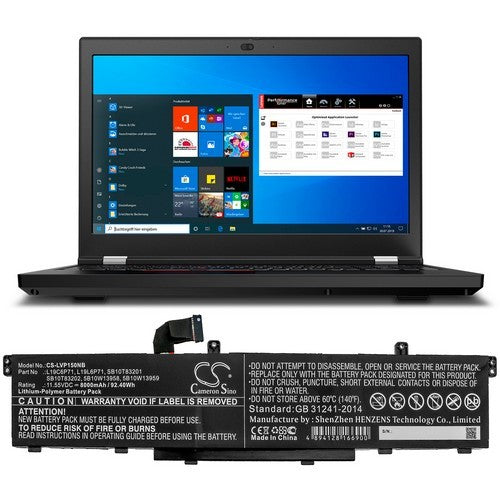 Lenovo ThinkPad P15 Gen 1 20SUS2K900 Battery