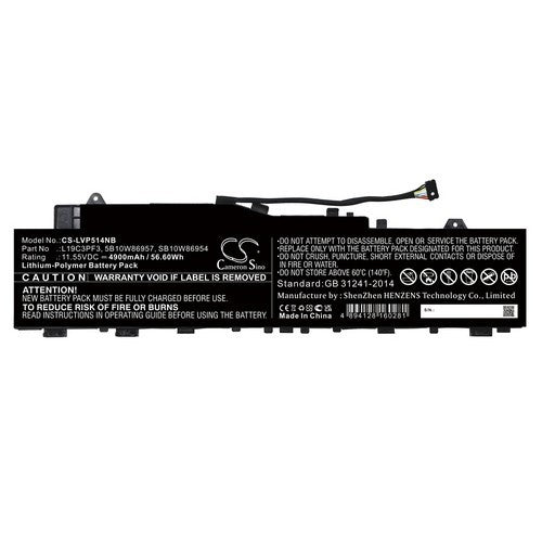 Lenovo L19C3PF3 Battery