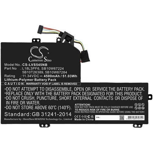 CS-LVS545NB Battery