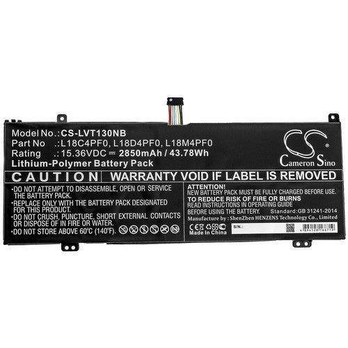 Lenovo ThinkBook 14s-IML-20RS0027AU Battery