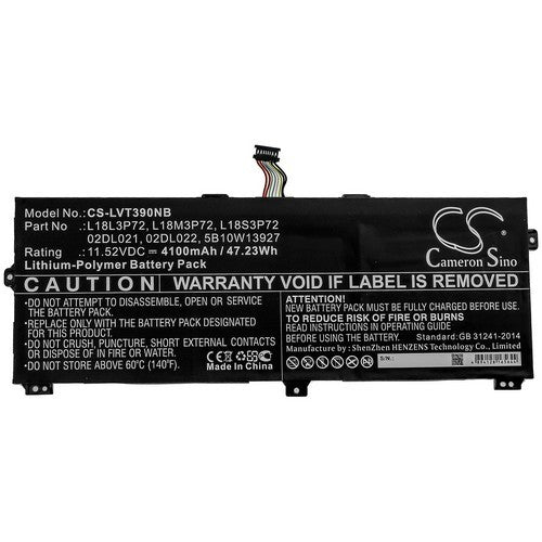 Lenovo ThinkPad X390 Yoga(20NNA007CD) Battery