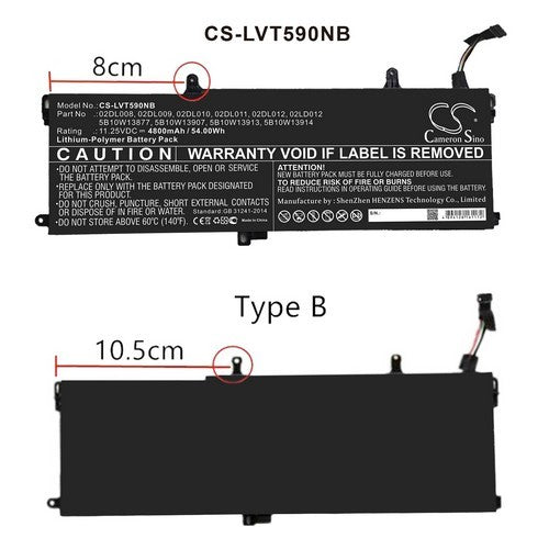 Lenovo 5B10W13907 Battery