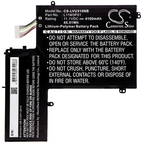 Lenovo IdeaPad U310 4375 43752CU Battery