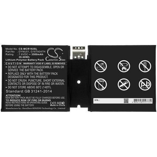 Microsoft DYNU01 Battery