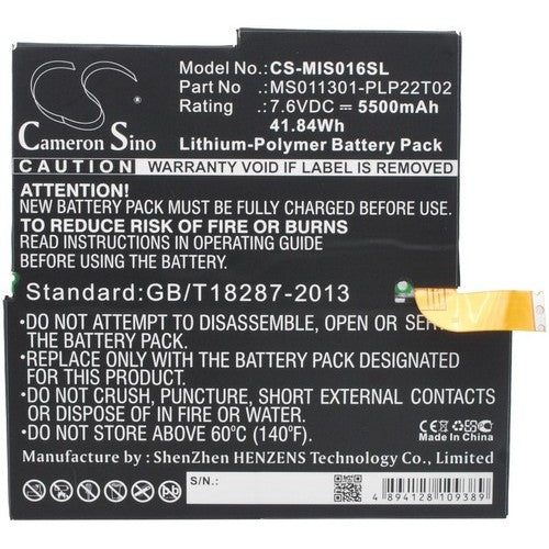 Microsoft X883815-010 Battery
