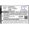 VeriFone VX600BT Battery