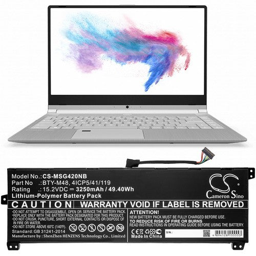 CS-MSG420NB Battery
