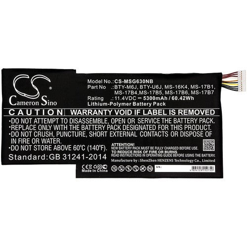 MSI GS63 6RF-011UK Battery