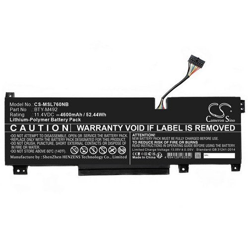 MSI Pulse GL76 11UCK-238RU Battery