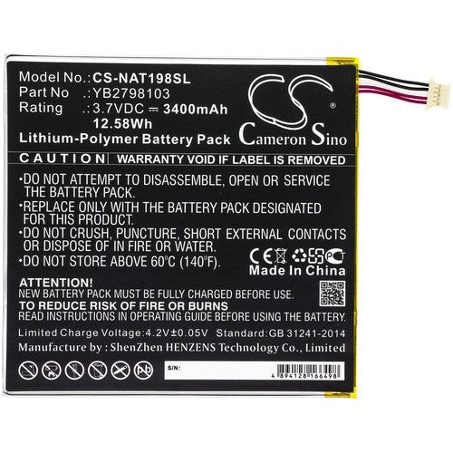 ONN Tablet 8 Battery