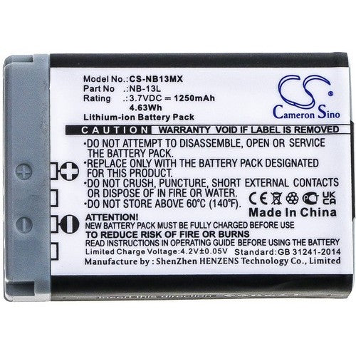 Canon PowerShot G7X M2 Battery