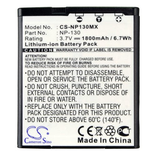 Casio Exilim EX-ZR1200 Battery