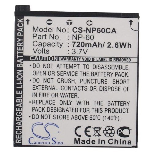 Casio Exilim EX-S10 Battery
