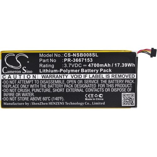 Nabi PR-3667153 Battery