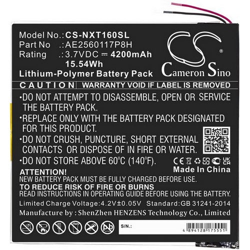 Nextbook AE2560117P8H Battery