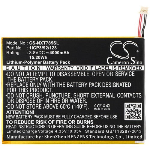 Nextbook NX785QC8G Battery