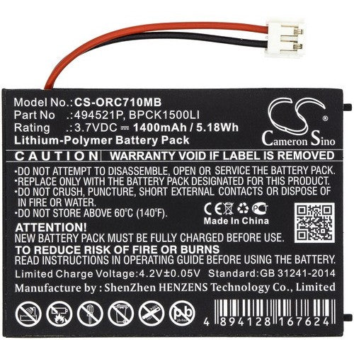 Oricom SC720 Battery
