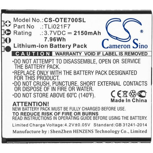 Alcatel TLi021F7 Battery