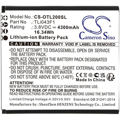 Alcatel TLi043F1 Battery