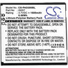 CS-PAD200BL Battery