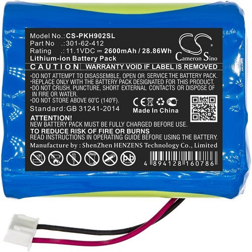 Peaktech 301-62-412 Battery