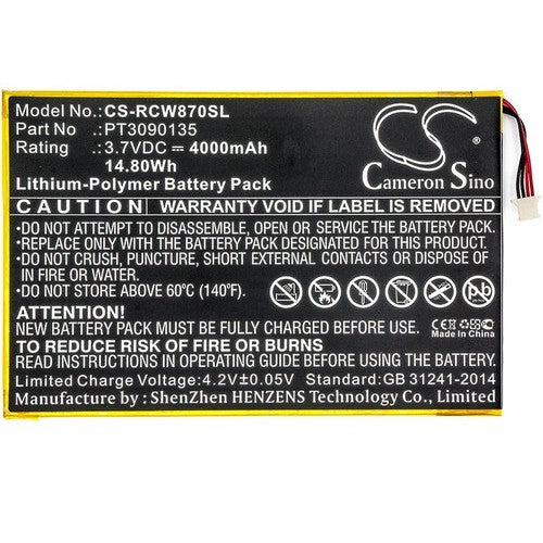 RCA PT3090135 Battery