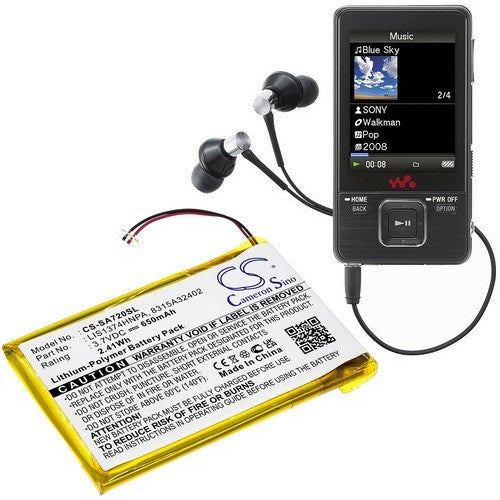 Sony NWZ-A729BLK Battery