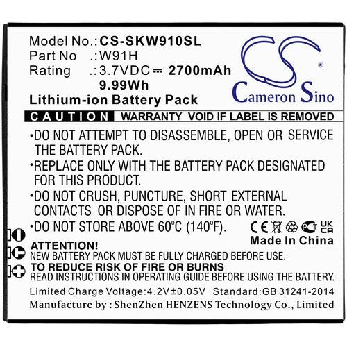 CS-SKW910SL Battery