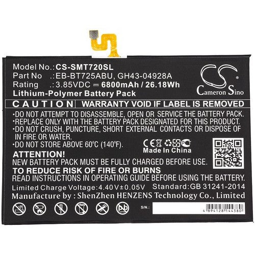 Samsung Galaxy Tab S6 10.5 Battery