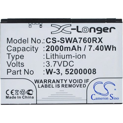 Sierra Wireless W-3 Battery