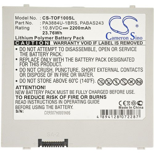 Toshiba AT105-T108 Battery