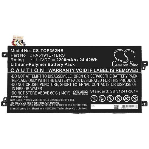 Toshiba P30W-B-10E Battery