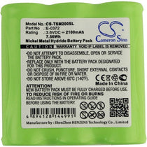 TELETRONIC TSM2002 Battery